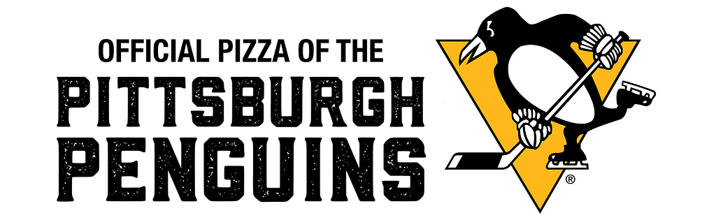 The Pittsburgh Penguins logo, a symbol of team pride and spirit, showcases a dynamic penguin wielding a hockey stick against a vibrant yellow triangle. The team name stands out in bold black text, embodying the essence of our winning tradition and the dedication at the heart of "about us.