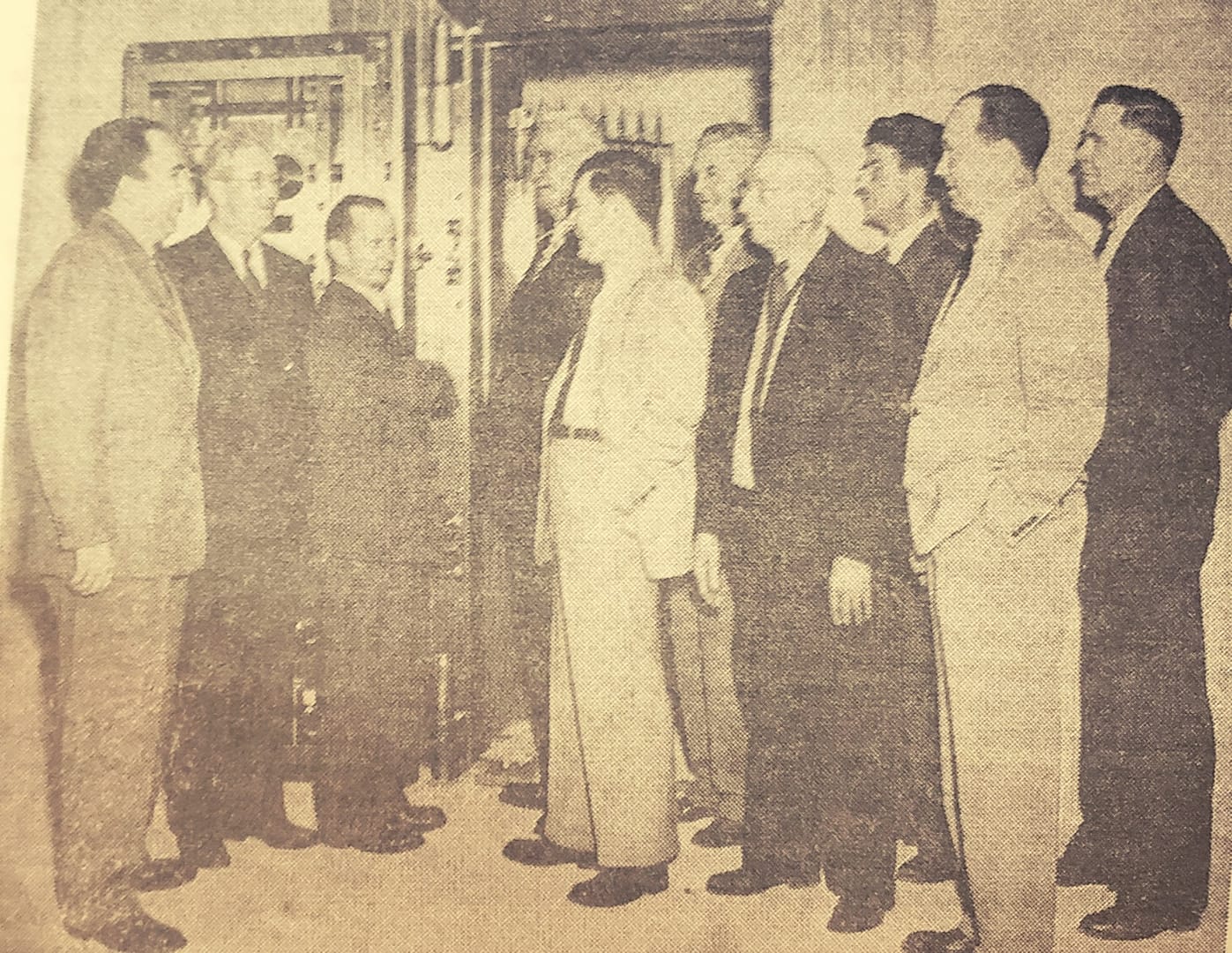 People gather at Community State Bank when founded in 1951