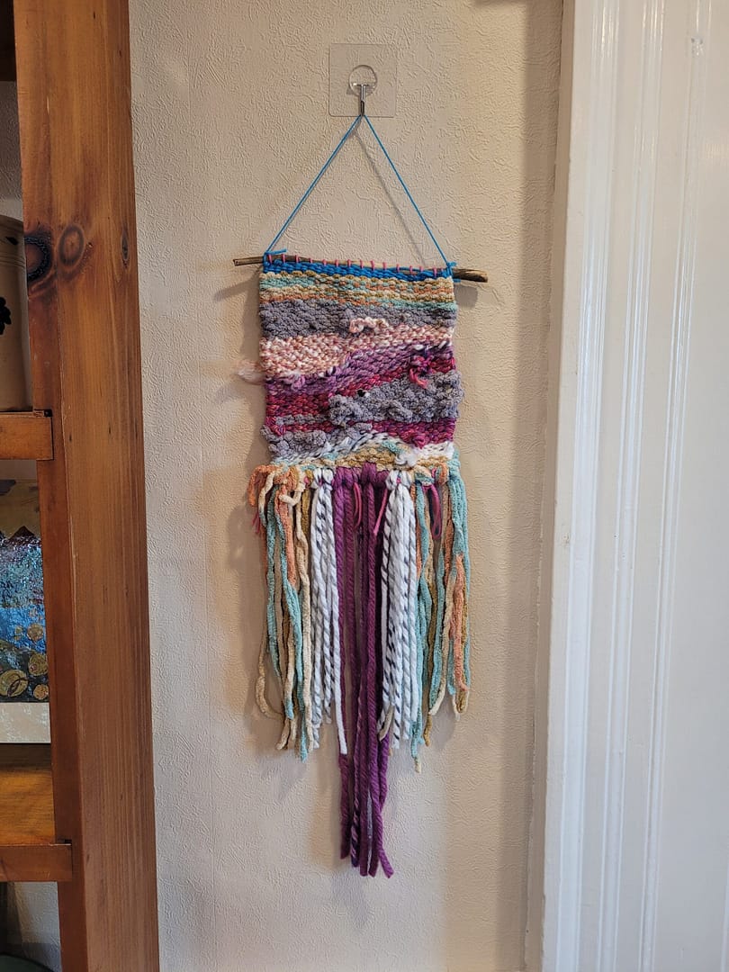 wall hanging woven textiles fiber art weaving