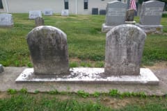 headstones before cleaning