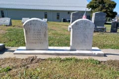 headstones after cleaning