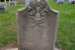 restored headstone after
