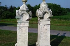 cemetery monument repair before