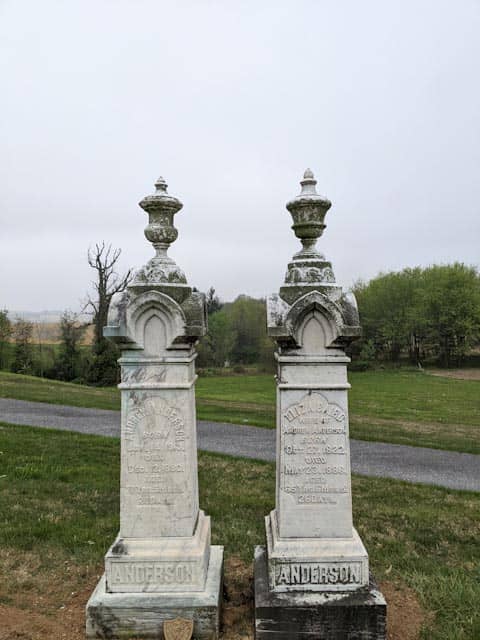 cemetery monument repair after