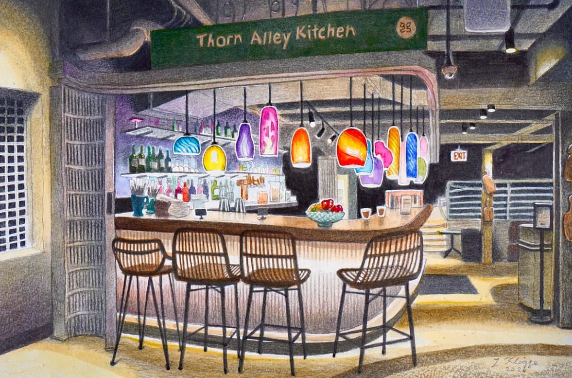 Intermediate Painting: Urban Sketching in Thorn Alley Kitchen