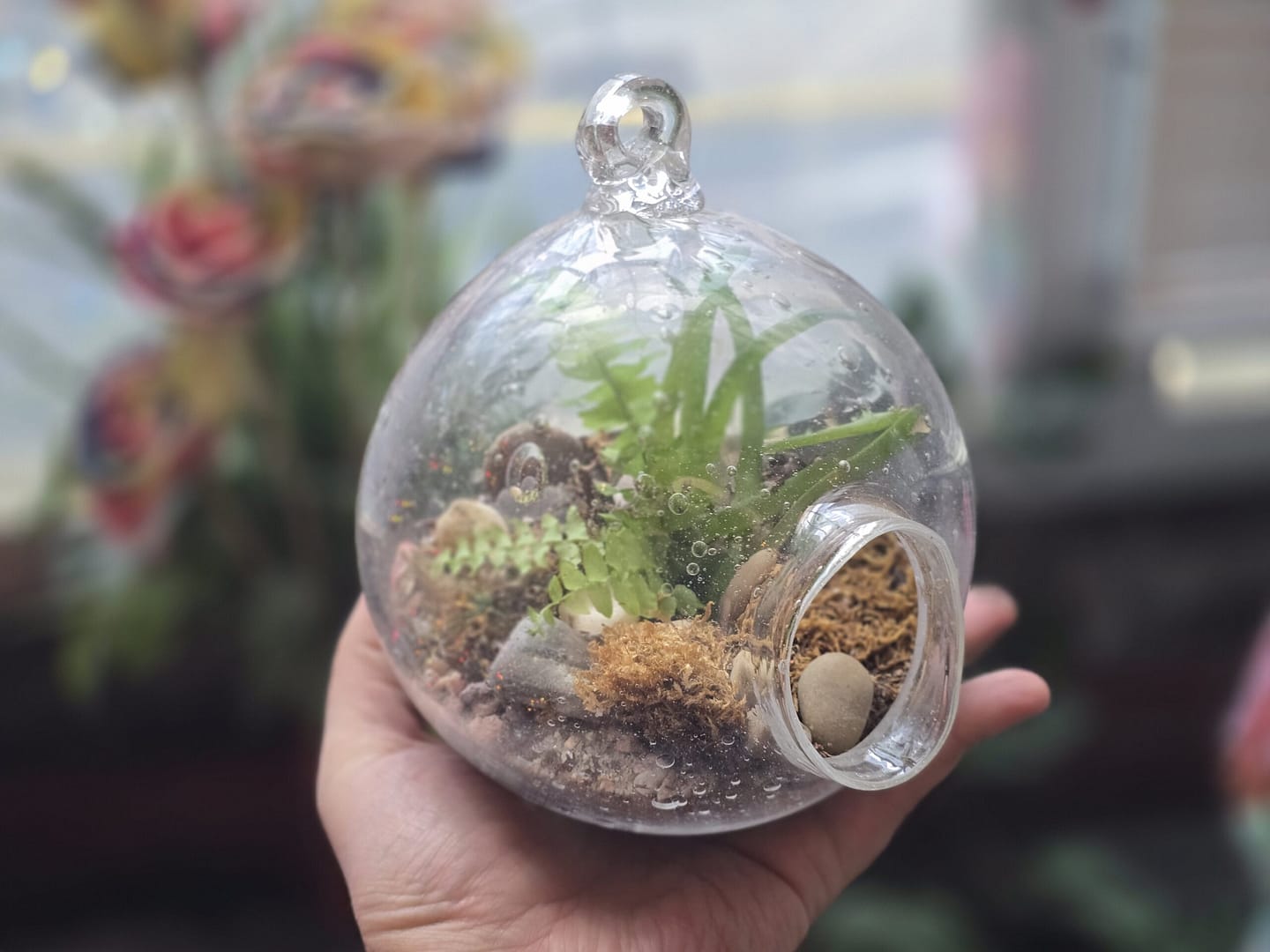 handmade glass terrarium