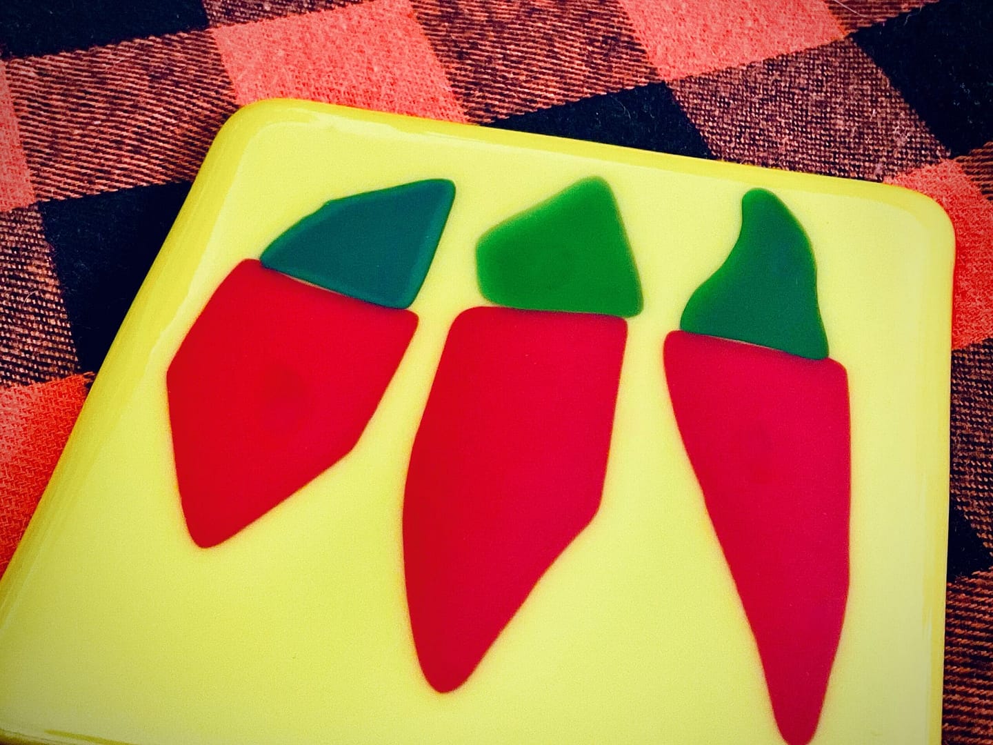 Fused Glass Trivet fusing coaster