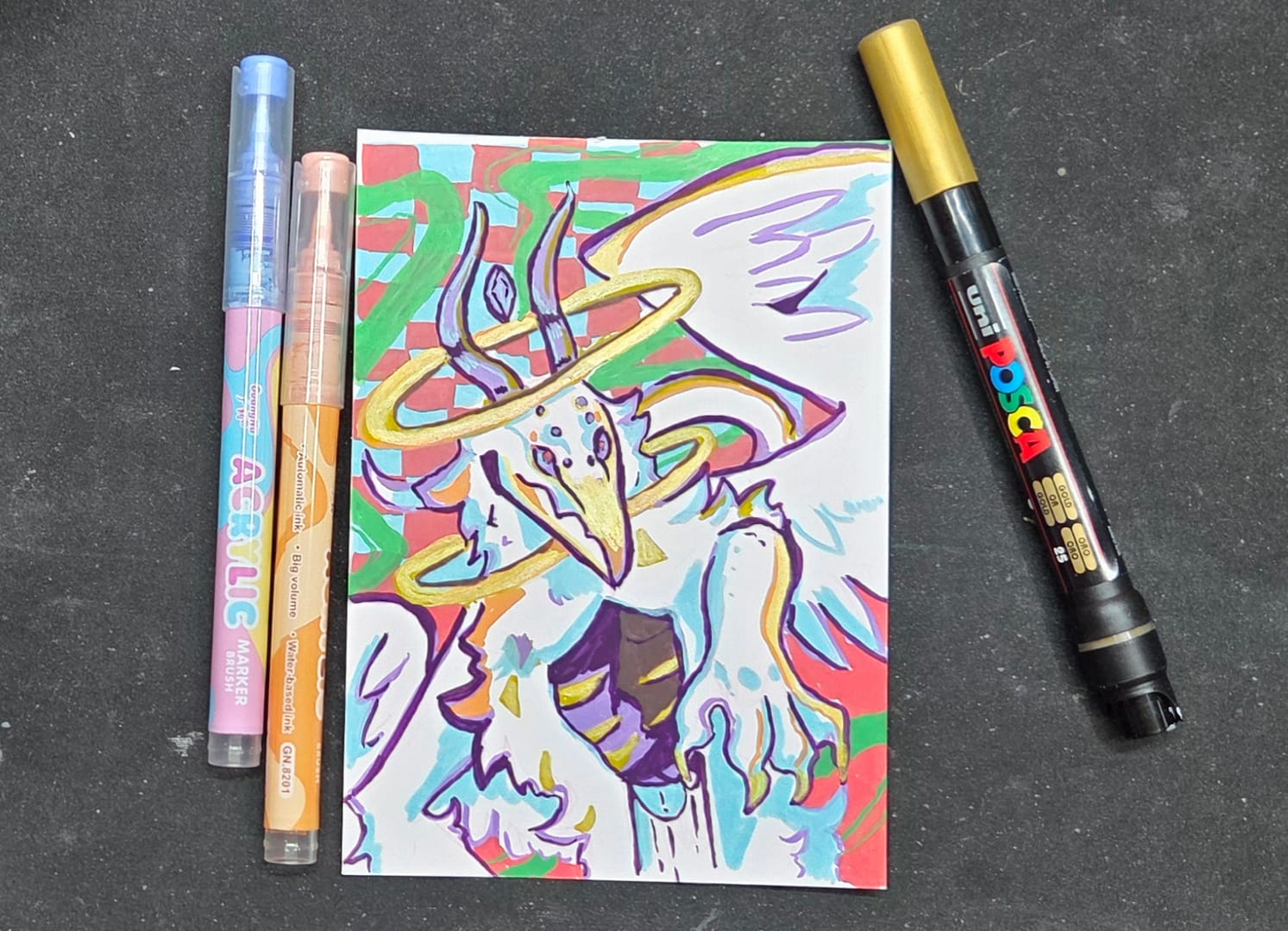 acrylic paint pens drawing painting