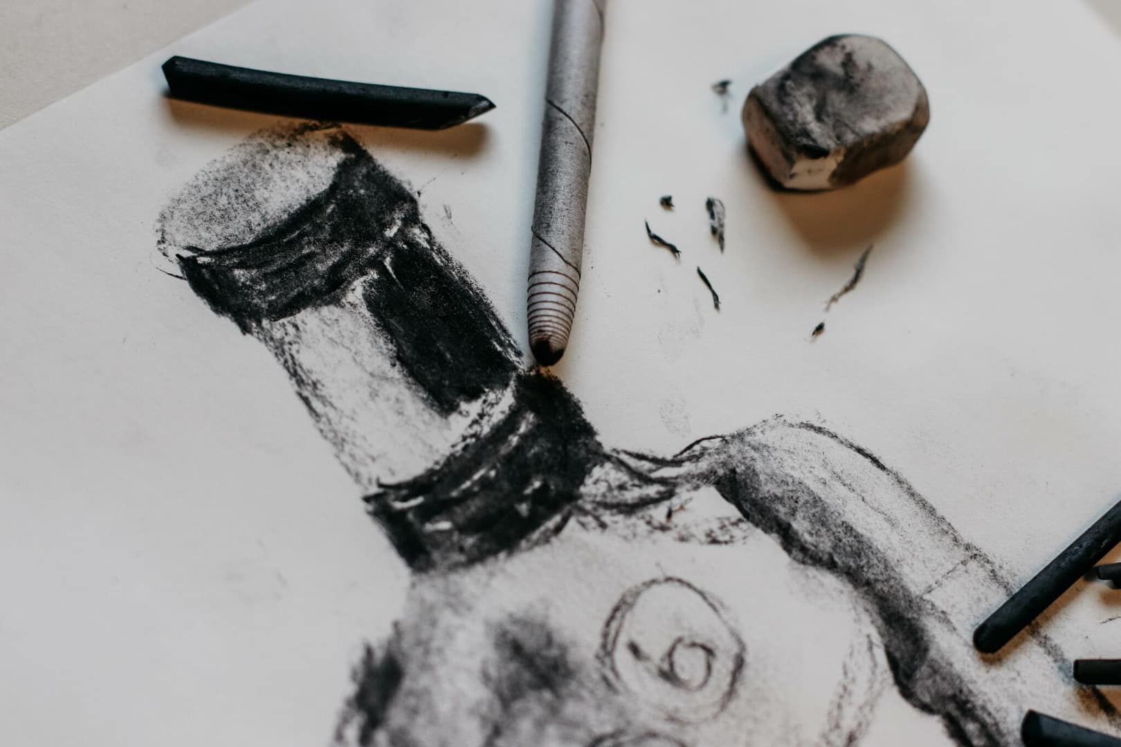 Educación en casa: Dibujo al carboncillo (de 10 a 13 años)