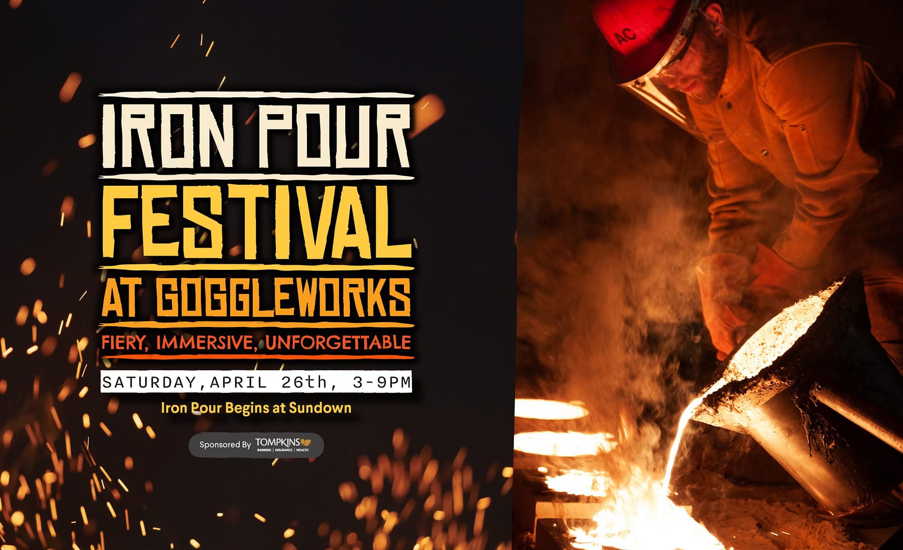 GoggleWorks Kicks off 20 Year Anniversary with Fiery Iron Pour Festival