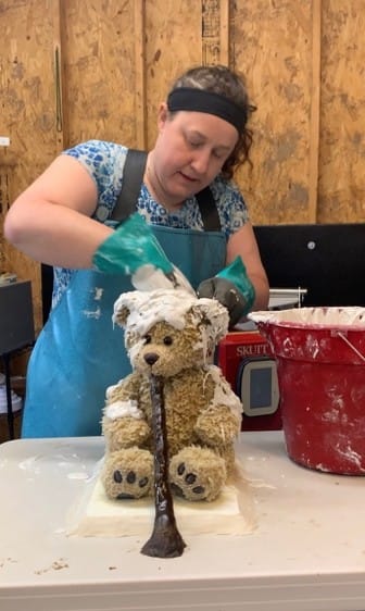 visiting artist jacci delaney experimental kiln casting