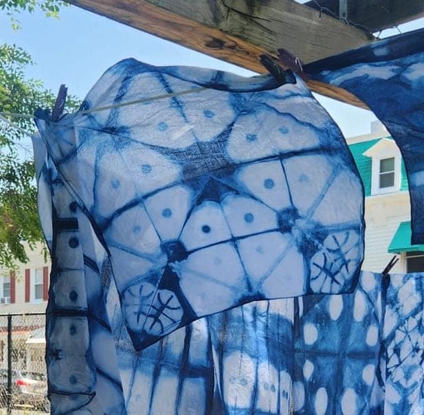 Shibori in the Garden