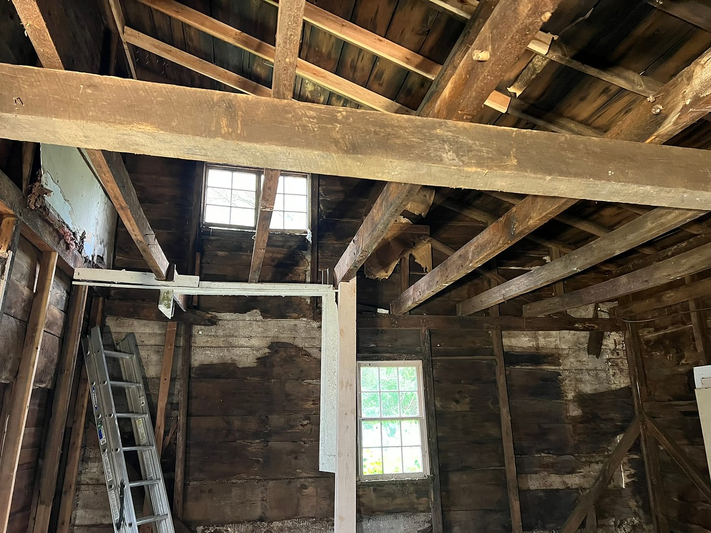 Opening up walls during exploratory demolition