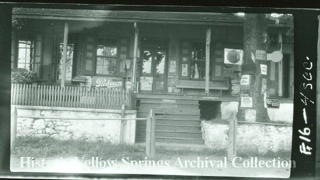 Historic Photographs of Connie's house and the old post office from the More archives at Historic Yellow Springs.
