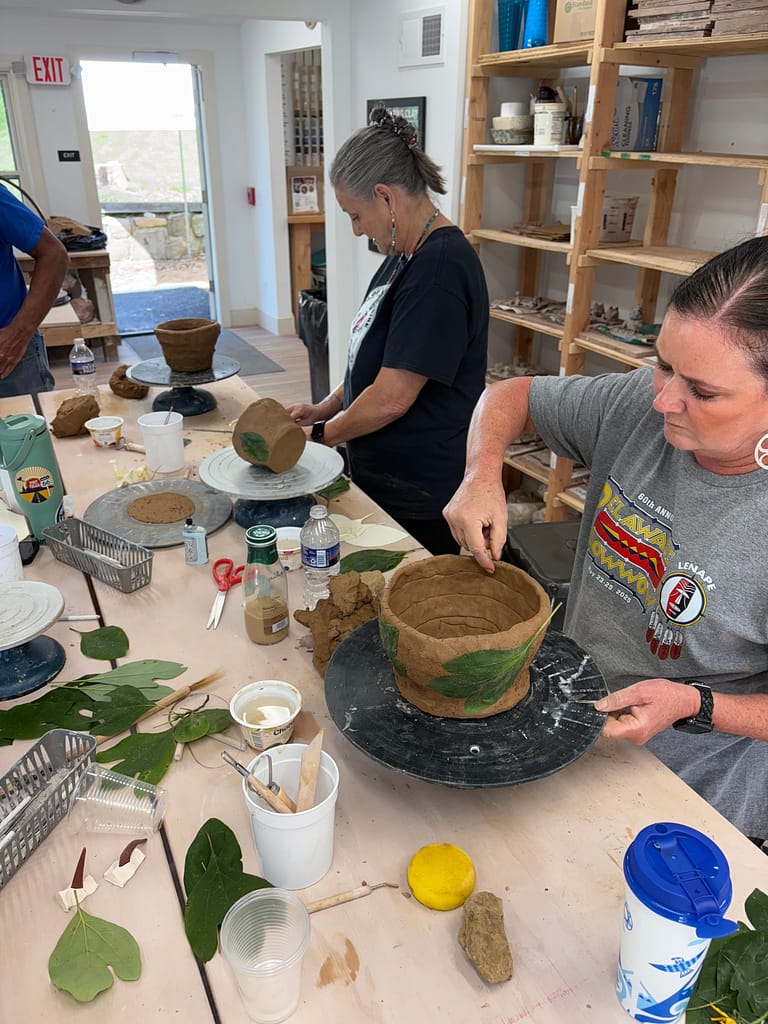 Pottery workshop with the Lenape Elders