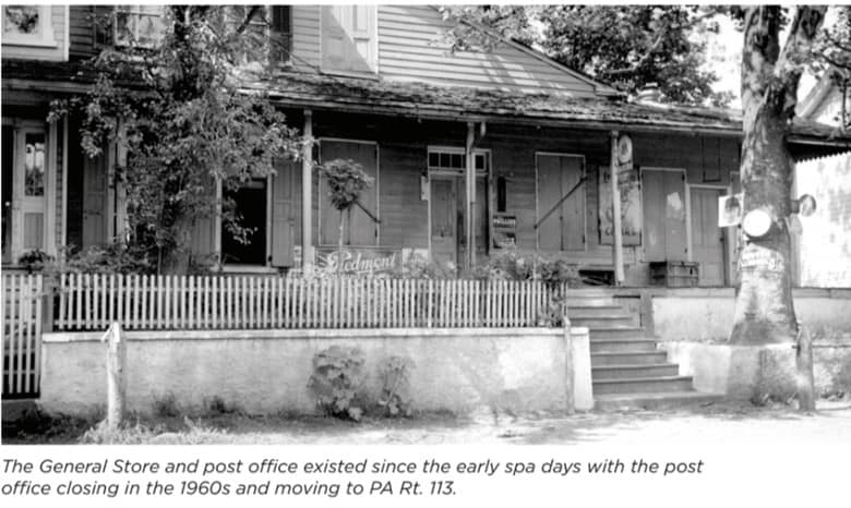 Historic Photographs of Connie's house and the old post office from the More archives at Historic Yellow Springs.