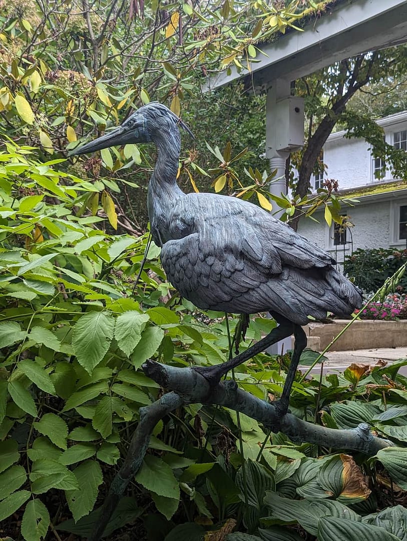 A memorial for past community volunteers who loved the historic village.