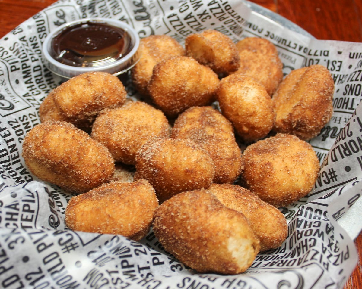 Cinnamon Donut Balls Caliente Pizza & Draft House