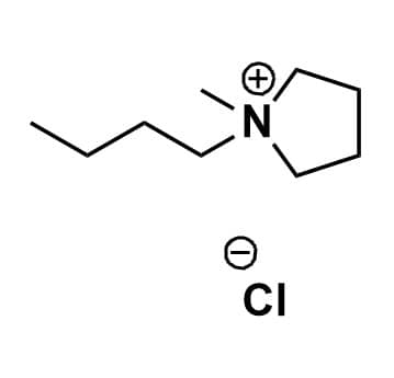 Image of Molecular Structure of 1-Butyl-1-methylpyrrolidinium chloride, 479500-35-1 PYR14 Cl