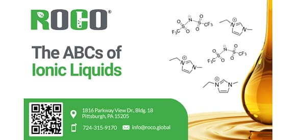 From Additives to Zwitterions, ionic liquids (ILs) offer diverse solutions for a greener world. Explore their potential in Batteries, Corrosion inhibition, Desalination, Energy storage, and as Green solvents. RoCo® is at the forefront, developing customizable ILs for a sustainable tomorrow.