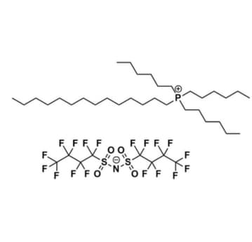 Trihexyltetradecylphosphonium bis(nonafluorobutanesulfonyl)imide, >95%, CAS: 1256247-32-1